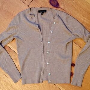 Banana Republic Light Brown Cardigan Sweater S